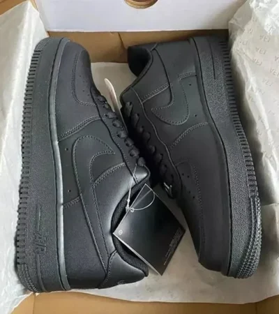 Nike Air Force 1 Low Black Shoes For Men (LAB623) - Image 2