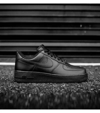 Nike Air Force 1 Low Black Shoes For Men (LAB623)