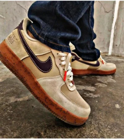 Nike Air Force 1 Low Coffee Suede For Men (BOT2230) - Image 2