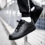 Nike Air Force 1 Low Triple Black Semi UA with OG Box Shoes For Men (HS100)