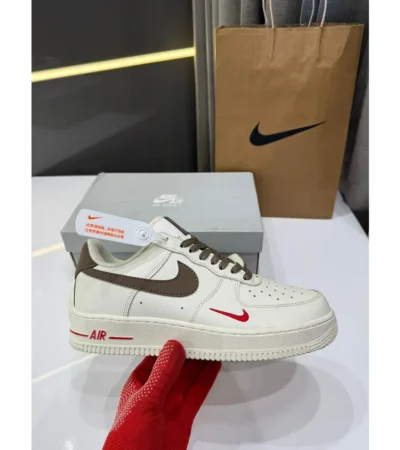 Nike Air Force 1 Mini Red Swoosh Shoes For Men (LAB1615) - Image 2