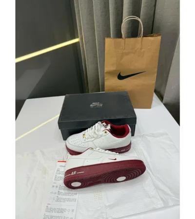 Nike Air Force 1 Sail Team Red Shoes For Men (BOT107) - Image 2