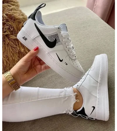 Nike Air Force 1 Utility White Low Shoes For Men (HS130) - Image 2
