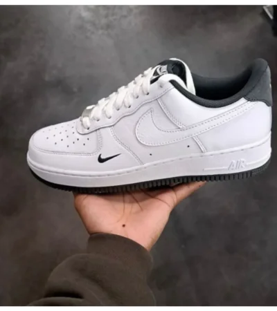 Nike Air Force 1 White Black Shoes For Men (BOT83) - Image 2