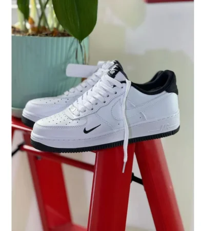 Nike Air Force 1 White Black Shoes For Men (BOT83)