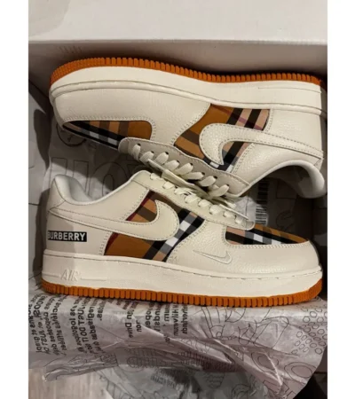 Nike Air Force 1 X Burberry London Shoes For Men (BOT75) - Image 2