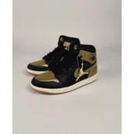 Nike Air Jordan 1 High Black And Gold Shoes For Men (HS213) - Image 2