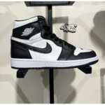 Nike Air Jordan 1 High Black White Shoes For Men (BSF08) - Image 2