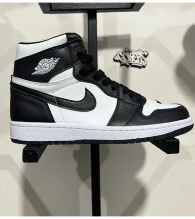 Nike Air Jordan 1 High Black White Shoes For Men (BSF08) - Image 2