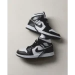 Nike Air Jordan 1 High Black White Shoes For Men (BSF08)