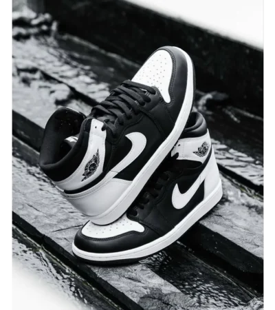 Nike Air Jordan 1 High Og Black White Shoes For Men (BOT54) - Image 2