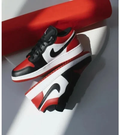 Nike Air Jordan 1 Low Bred Toe Men Shoes (FT551)
