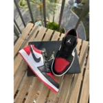 Nike Air Jordan 1 Low Bred Toe Shoes For Men (HS231) - Image 2