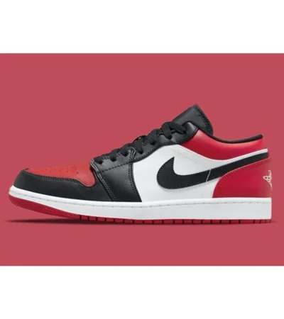 Nike Air Jordan 1 Low Bred Toe Shoes For Men (SL444) - Image 2