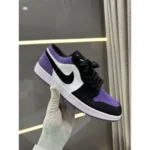 Nike Air Jordan 1 Low Court Purple Shoes For Men (LAB335) - Image 2