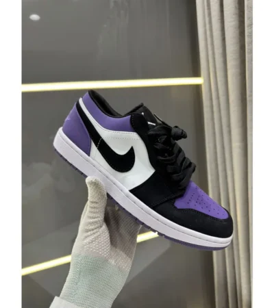 Nike Air Jordan 1 Low Court Purple Shoes For Men (LAB335) - Image 2