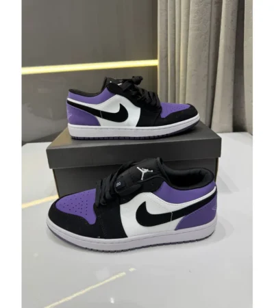 Nike Air Jordan 1 Low Court Purple Shoes For Men (LAB335)