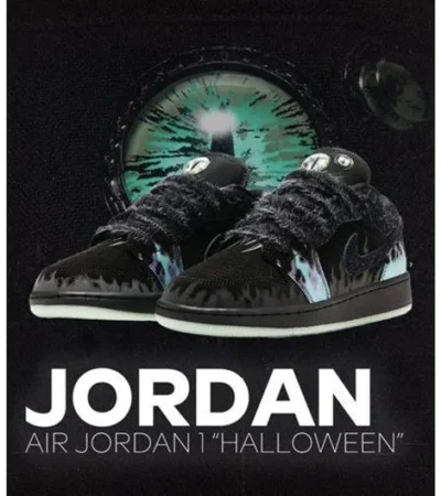 Nike Air Jordan 1 Low Halloween Shoes For Men (BOT108) - Image 2