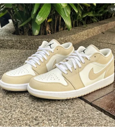 Nike Air Jordan 1 Low SE Sail Rattan University Red For Men (LAB696) - Image 2