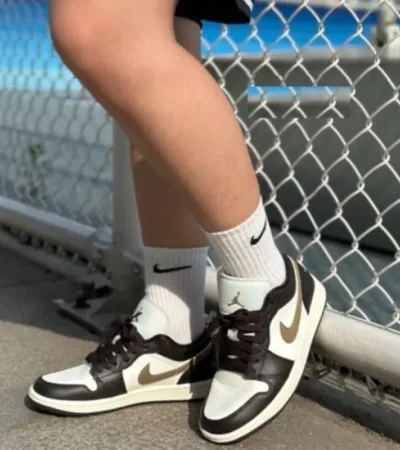 Nike Air Jordan 1 Low Shoes Shadow Brown Men Shoes (FT504) - Image 2
