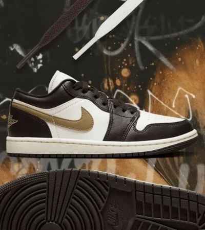 Nike Air Jordan 1 Low Shoes Shadow Brown Men Shoes (FT504)