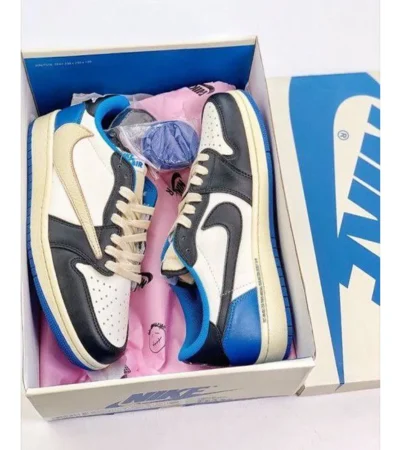 Nike Air Jordan 1 Low Travis Scott Shoes For Men (SZ54) - Image 2