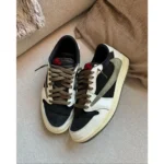 Nike Air Jordan 1 Low X Travis Scott Olive Shoes For Men (BSF352) - Image 3