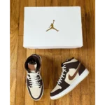 Nike Air Jordan 1 Mid Se Brown Basalt Shoes For Men (BOT502) - Image 2