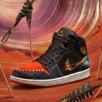 Nike Air Jordan 1 Mid Se Siempre Familia Black Red Men Shoes (FT546) - Image 2