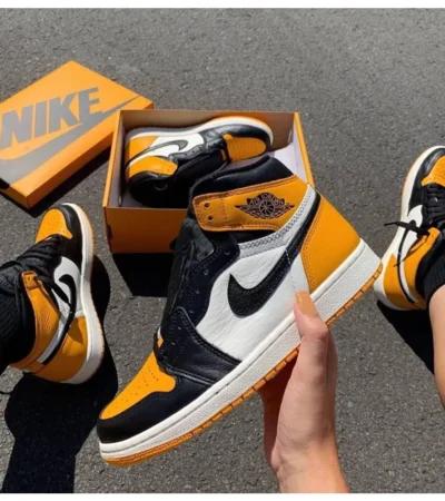 Nike Air Jordan 1 Taxi Shoes For Men (SZ30)