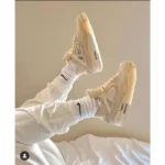 Nike Air Jordan 4 Off White Sail Shoes For Men (LAB445) - Image 4