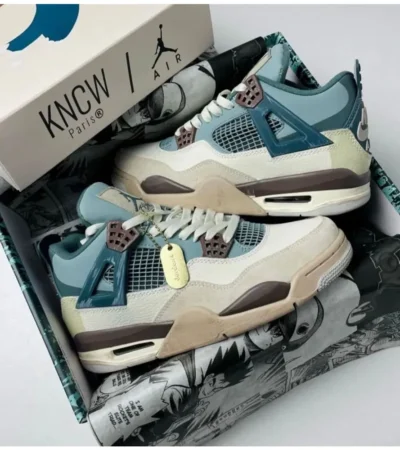 Nike Air Jordan 4 Snorlax Shoes For Men (LAB337) - Image 2