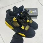 NIke Air Jordan 4 Yellow Thunder Shoes For Men (HS218) - Image 2