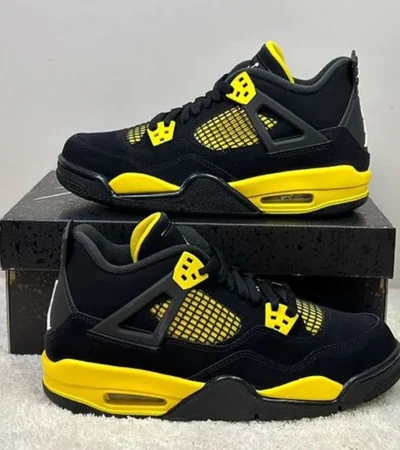 NIke Air Jordan 4 Yellow Thunder Shoes For Men (HS218)