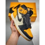 Nike Air Jordan Retro 1 High Taxi Yellow Shoes For Men (SF63) - Image 2