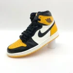 Nike Air Jordan Retro 1 High Taxi Yellow Shoes For Men (SF63) - Image 3
