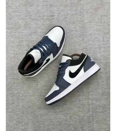 Nike Air Jordan Retro 1 Low Dark Navy White Shoes For Men (HS96)