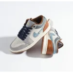 Nike Air Jordan Retro 1 Low Phantom Denim Swoosh Shoes For Men (HS101)