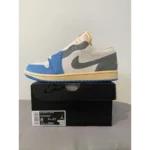 Nike Air Jordan Retro 1 Low Tokyo Vintage UNC Grey Shoes For Men (HS118)