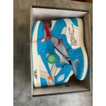 Nike Air Jordan Retro 1 Off White UNC Blue Shoes For Men (HS24) - Image 2