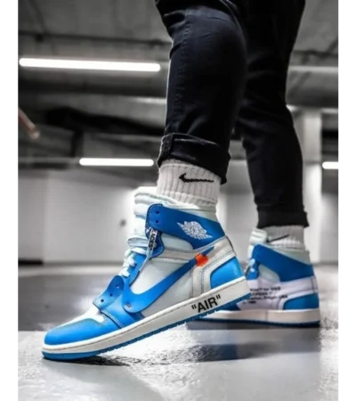 Nike Air Jordan Retro 1 Of_f-White UNC Men Shoes (FT315)