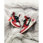 Nike Air Jordan Retro 1 X Off White Chicago Red Shoes For Men (BOT506) - Image 2