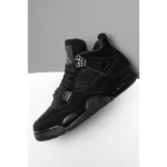 Nike Air Jordan Retro 4 Black Cat Shoes For Men (SZ12) - Image 4