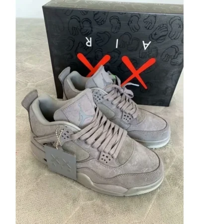 Nike Air Jordan Retro 4 Grey Shoes For Men (SL504)