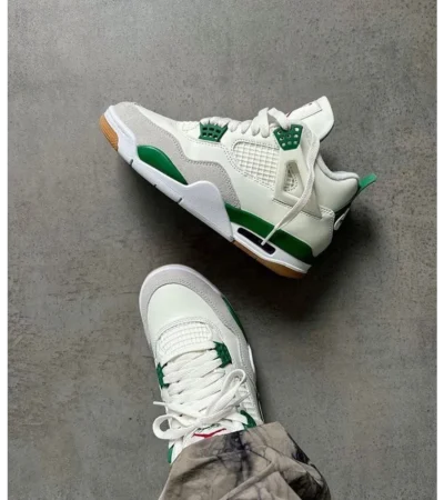 Nike Air Jordan Retro 4 Pine Green Shoes For Men (BOT517)