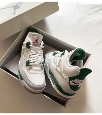 Nike Air Jordan Retro 4 Pine Green Shoes For Men (LAB325)