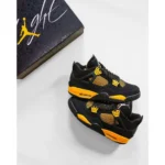 Nike Air Jordan Retro 4 Yellow Thunder Shoes For Men (LAB450) - Image 2