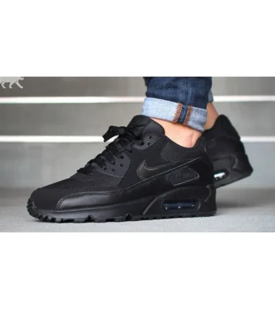 Nike Air Max 90 All Black Shoes For Men (LAB441)