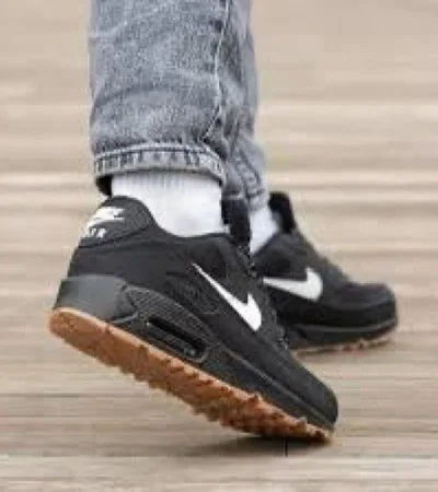 Nike Air Max 90 Black Gum Shoes For Men (LAB1273) - Image 2