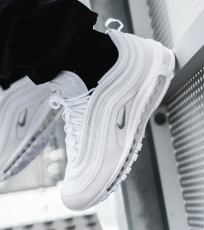Nike Air Max 97 Full White Reflective Shoes For Men (HS111) - Image 2